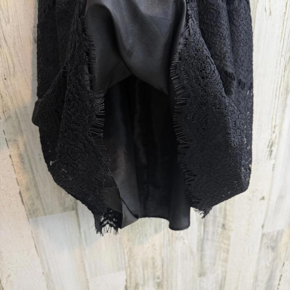 *Altar'd State Chic Black Lace Dress Keyhole Womens Size Large Chic Feminine - Picture 5 of 13
